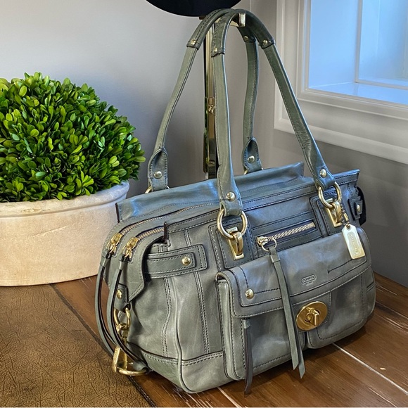 Coach Hampton Lindsay Shoulder Bag Satchel HTF - Picture 3 of 15